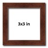 PosterPalooza | Square Classic Modern Brown Picture Frame - UV Acrylic, Foam Board Backing, Hanging Hardware - 2 of 4