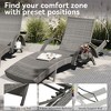 PAGED 80'' Chaise Wicker Lounge Chair Set of 2 Patio Lounge Chair with Adjustable Backrest for Outside, Pool, Backyard, Lawn - 2 of 4