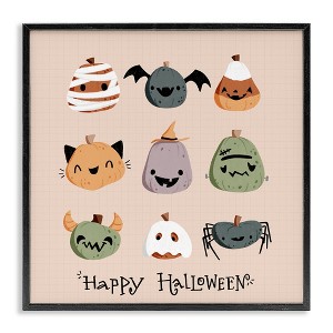 Stupell Industries Cute Halloween Costume Pumpkins Framed Giclee Art - 1 of 4