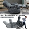 ChicFurnit Living Room Chair Arm Chair Accent Chair Lift Recliner with Massage Heat USB Port for Living Room, Beige/Brown/Gray, 38.5"*41"*42" - 4 of 4