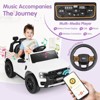 Infans 12V Licensed Ford Ranger Ride On Car for Kids, Spring Suspension, 3 Speeds, Horn, LED Lights, Powered Ride On Toy with Remote Control, White - 4 of 4