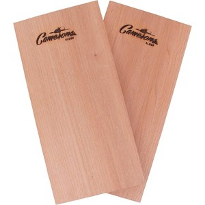 Camerons Products Grilling Planks - 2 Pack Alder - Premium 5.5 x 11.5 Alder for Barbecue Salmon  Seafood  Steak  Burgers  Pork Chops  Vegetables and - 1 of 4