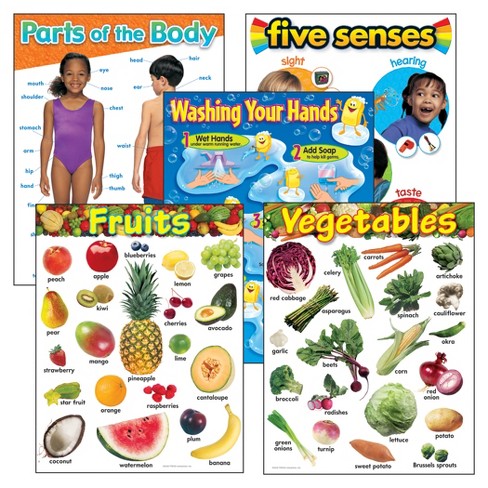 TREND Healthy Living Learning Charts Combo Pack, Set of 5 - image 1 of 4