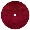 Northlight 48" Red and Gold Diamond Pattern Christmas Tree Skirt - 3 of 4