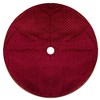 Northlight 48" Red and Gold Diamond Pattern Christmas Tree Skirt - image 3 of 4