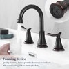 PAGED 8 Inch Widespread Bathroom Faucet, 2-Handle Sink Faucet with Pop Up Drain and Water Supply Hoses, 3 Hole Faucet for Bathroom - 3 of 4