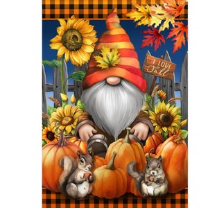 Briarwood Lane Garden Flag 12x18 For Outdoor Gnome and Pumpkins Garden Flag Flags For Outside - 1 of 4
