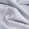 RT Designer Collection Crystal Jacquard Rod Pocket Foam Back Luxurious Modern Design Curtain Panel 54" x 84" Silver - 4 of 4