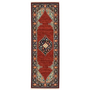 Oriental Weavers Lilihan 5503M Red/ Blue Indoor Area Rug - 2' x 6' - 1 of 4