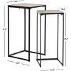 Callia End Table - FOX4268A - Light Brown - Safavieh Couture - 4 of 4