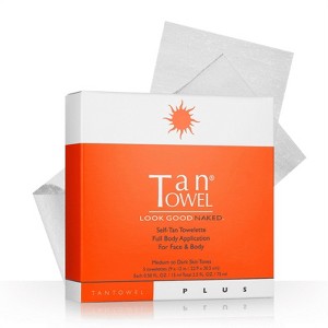 TanTowel Self-Tan Towelette - Full Body Application (Plus) - (5-pack) Sunless Skin Tanner for Full-Body - 1 of 4