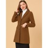 INSPIRE CHIC Women's Notched Lapel Single Breasted Outwear Fall coat - 3 of 4