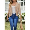 Women's Basic Open Front Knit Cardigan Long Sleeve Casual Cover Up - 3 of 4