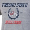 NCAA Fresno State Bulldogs Men's Gray Triblend T-Shirt - 3 of 3