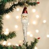 Old World Christmas Glass Blown Ornament, Jingle Bell Santa Icicle - 3 of 3
