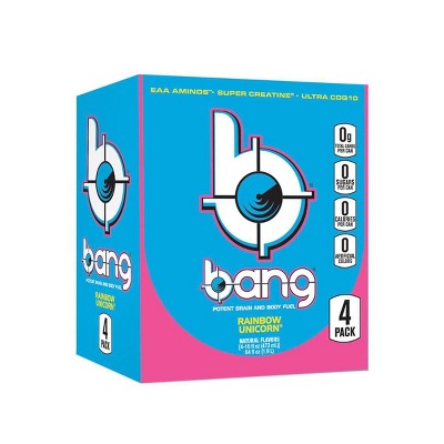 BANG Rainbow Unicorn Energy Drink - 4pk/16 fl oz Can