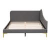 YOOCOZZ Linen Upholstered Wood Daybed with Backrest and Armrest - 3 of 4