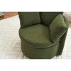 Swivel Accent Chair, 360°Swivel Barrel Chair with Storage, Upholstered Arm Chair with Cushion, Modern Round Chair for Living Room Bedroom - 2 of 4