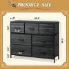 GALAXHERO 7 Drawer Dresser & TV Stand, Entertainment Center with Metal Frame, Media Console for 45" TVs, for Bedroom & Living Room - 3 of 4