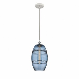 Vaz - 1 Light Cord Hung Mini Pendant In Industrial Style-9.88 Inches Tall and 8 Inches Wide - 1 of 1