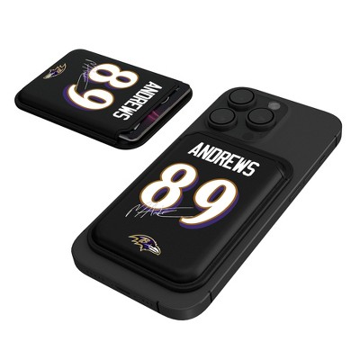Keyscaper NFL Baltimore Ravens Players Game Tactic Black Magnetic Credit Card Wallet
