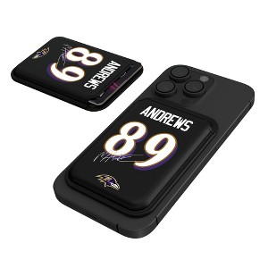 Keyscaper NFL Baltimore Ravens Players Game Tactic Black Magnetic Credit Card Wallet - 1 of 3