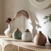 Sagebrook Home Set of 3 Glazed Bud Vases Group of Ceramic Flower Vases Decorative Table - 3 of 4