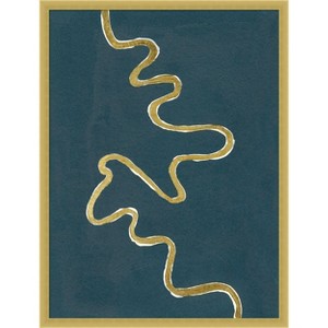 Amanti Art Oxbow III by Michael Willett Wood Framed Wall Art Print - 1 of 4