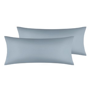 Unique Bargains Solid Color Envelope Closure for Easy Care Wrinkle Pillowcase 2 Pcs - 1 of 4