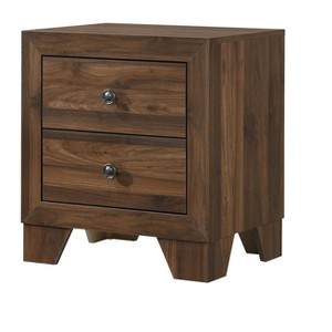 NicBex 2 Drawer Dresser for Bedroom,Modern Style Drawers with Round Handle,Dressers for Kids Room,Living Room,Entry and Hallway,Brown - 1 of 4