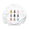 Simply Sage Market Women's Graphic Sweatshirt Colorful Christmas Tree Chart - 2 of 4