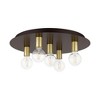 Livex Lighting Hillview 5 - Light Flush Mount in  Bronze - 2 of 2