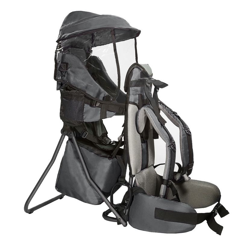 ClevrPlus CC Hiking Child Carrier Baby Backpack Camping for Toddler Kid, Grey, 1 of 7