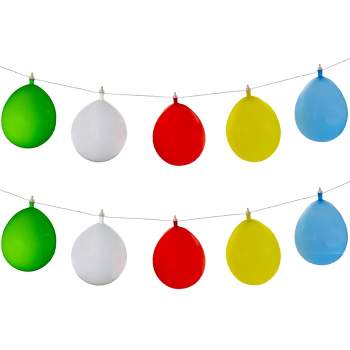 Northlight 10-Count Multi-Color LED Inflatable Balloon String Lights