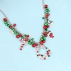 Jingle Bell Necklace for Women - Chunky Crystal Teardrop Pendant, Christmas Jewelry Gift - 3 of 4