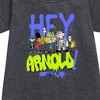 - Hey Arnold! - Arnold Spray Paint 96 Graphic Short Sleeve Fleece Dress - 2 of 3