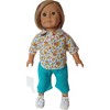 Doll Clothes Superstore Flower Garden Shirt With Pants For 18 Inch Dolls Like American Girl - 2 of 4