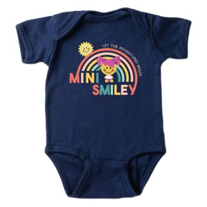 The Juniper Shop Mini Smiley Let The Adventures Begin Aria Baby Short Sleeve Bodysuit - 1 of 4