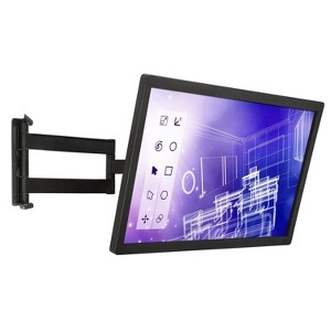 Mount-It! Full Motion TV Wall Mount | 25 Inch Long Extension Swing Arm Bracket For Single Stud Installation | VESA 100, 200 mm, 100 Lbs. Capacity - 1 of 4