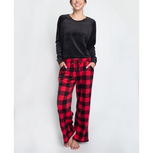 Muk Luks Womens Shearling Pajama Set : Target