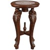 Design Toscano Four Caryatids Marble-Topped Hardwood Pedestal Table - 3 of 4