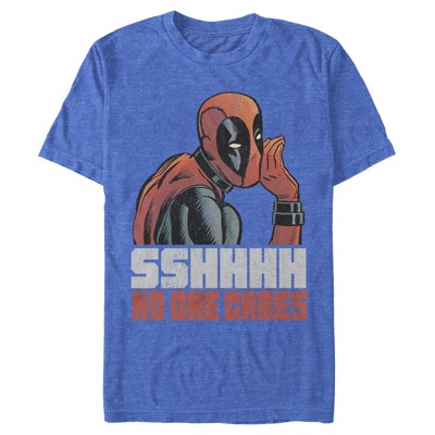 Men's Marvel Deadpool No One Cares T-Shirt