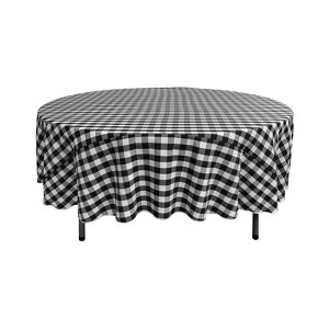 Slickblue Polyester Gingham Checkered Round Tablecloth - 1 of 1