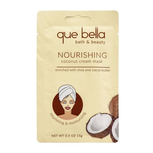 Download Que Bella Nourishing Coconut Cream Face Mask 0 5oz Target PSD Mockup Templates