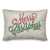 Creative Products Merry Christmas Script 20 x 14 Spun Poly Pillow - 2 of 3