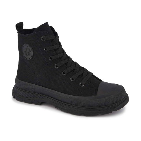 Andrea Canvas Sneaker Booties With Side Zipper 63898 Target