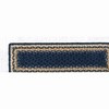 Earth Rugs Rectangle Stair Tread 27"x8.25", Light/Dark Blue & Mustard Braided Jute, Rustic Color Accent for Stairs - 3 of 3