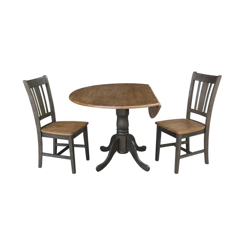 42" Mase Dual Drop Leaf Table with 2 San Remo Side Chairs - International Concepts, 4 of 12