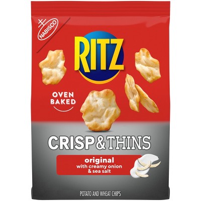 Ritz Crisp & Thins Sea Salt Potato And Wheat Chips - 7.1oz
