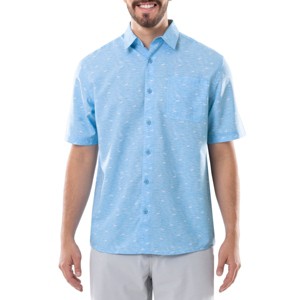 Guy Harvey Men's Short Sleeve Performance Fishing Shirt with UPF 40 Sun Protection - 1 of 4
